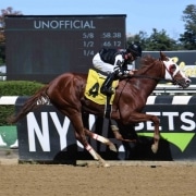 Hold My Call wins at Belmont Park on 10/05/19 in race 2