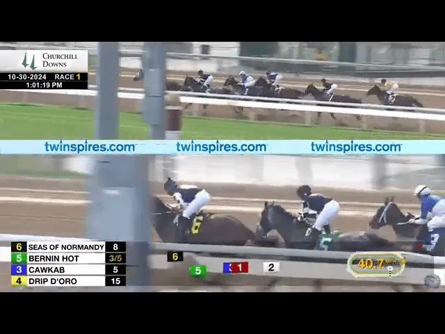 Bernin Hot making a move three wide