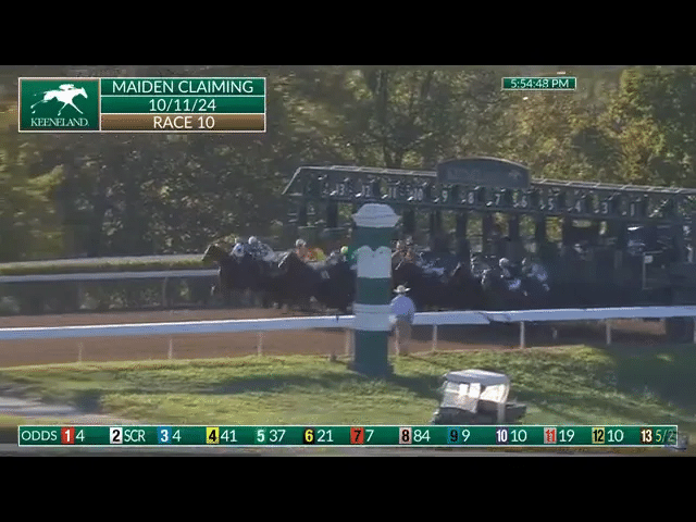 Race start at Keeneland